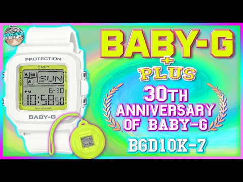 For The Women In Your Life! | 30th Anniversary Baby-G + Plus w/Tamagotchi-Style Holder BGD10K-7