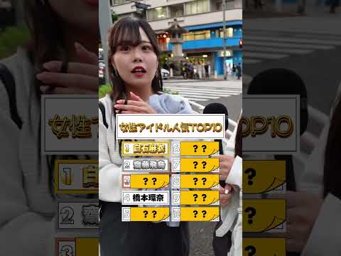 女性アイドル人気TOP10