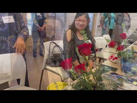 Ohara Ikebana Workshop  with Kamo Sensei 2024-8-11 OHIO 小原流　生花