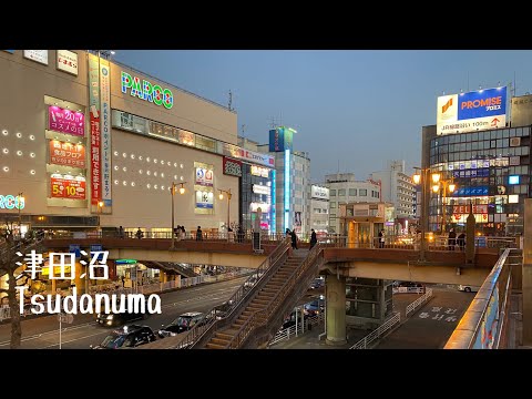 4K a-Walk around in Tsudanuma Chiba (PM) 千葉県 習志野市 津田沼 (夕方