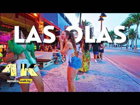 ✔️JAMAICA WALK BY | Las Olas Boulevard (Uncut Raw Footage) Full Walking Tour 224 4k