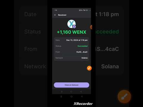 WENX Instant payment Airdrop | WENX Token Listing Date