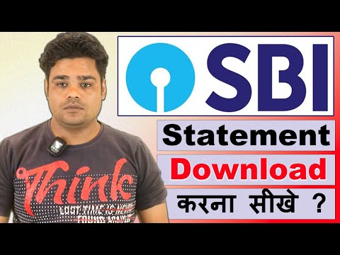 SBI bank statement kaise nikale | sbi bank statement download in pdf| sbi account