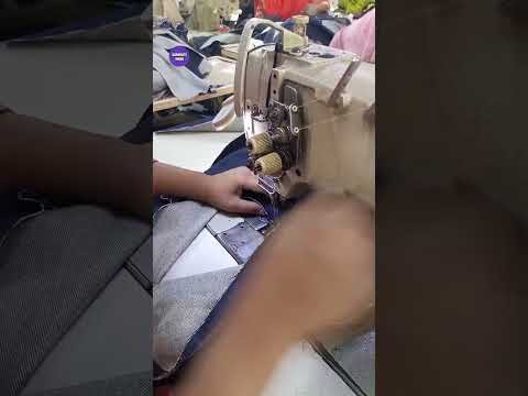 How to making a denim pant in garments factory.