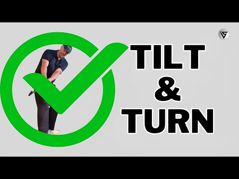 GOLFERS Correct Backswing - The Tilt And Turn - Fully Explained