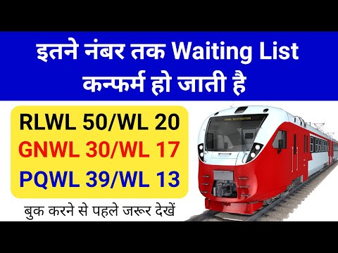 Waiting Train Ticket aise hote hai Confirm | Chance of confirm seats for WL ticket | railway ticket