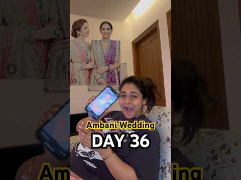 Busy watching Ambani Wedding #wedding #ambani #minivlog