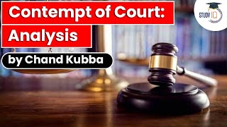 Contempt of Courts Act 1971 - Analysis | Civil and criminal contempt | Judicial Service exams 2022