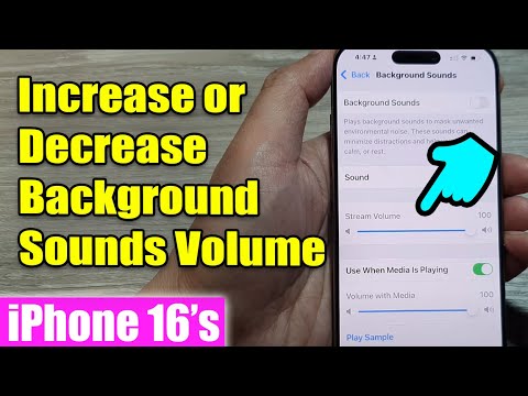 iPhone 16/16 Pro Max: How to Increase/Decrease Background Sounds Volume