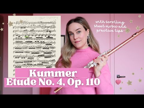 Flute Etude No. 4 from 24 Etudes Mélodiques by Kummer | play along and practice tips