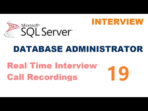 Real time MS SQL Server DBA Experienced Interview Questions and Answers - Interview 19