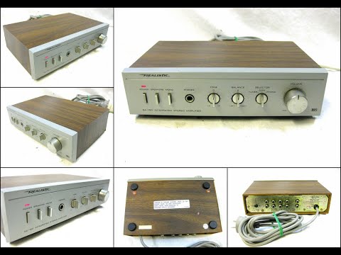 Vintage Realistic SA-150 Model 31-1955 Integrated Stereo Amplifier