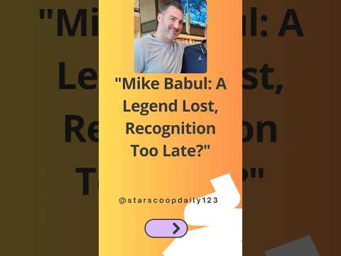 Mike Babul A Legend Lost, Recognition Too Late **#MikeBabulLegacy**  **#BasketballCommunity**