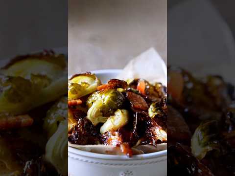 Sweet, Savory, and Crispy Maple Bacon Brussels Sprouts Recipe