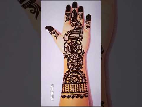 12345 number easy mehndi design trick #mehndi #youtubeshorts #shorts