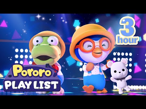 ★3-Hour★ Learn and Sing with Pororo! | Educational Mini Karaoke | Pororo Kids Playlist