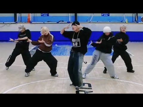 ateez crazy form dance practice but every time they do a hip thrust it speeds up