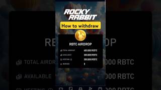 rocky rabbit withdrawal kaise kare | rocky rabbit airdrop | rocky rabbit withdrawal process #rocky