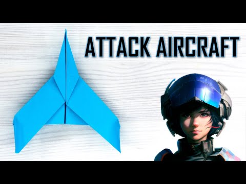 Origami Attack Aircraft  - Building a Paper Model of a Powerful Warplane