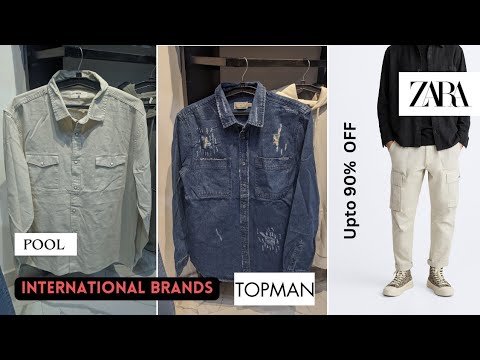 100% Original Luxury Brands Men's Clothing Unseen Article Upto 90% Off International Clothing brand