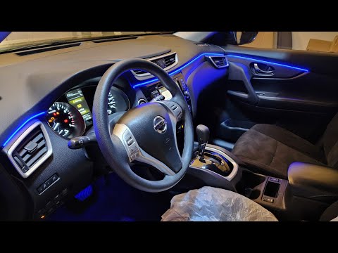 How to install ambient lights on 2016+ Nissan Rouge   (Detailed)