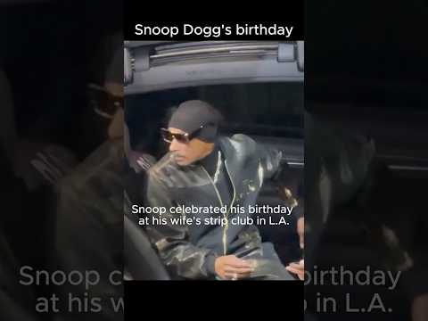 Snoop celebrated his 53rd birthday at his wife's Str*p club in L.A. #SnoopDogg #Snoop #UncleSnoop