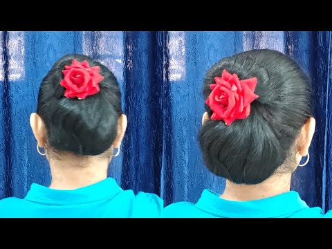 Beautiful Easy Hairstyle For Long Hair ♥️ Simple Quick Updo Hairstyle For women 🤩By Self Hairstyle