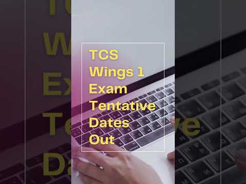 Tcs elevate wings1 August cycle 2023 exam dates tentative   #tcs #tcselevatewings1#dca