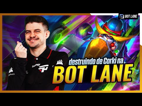 É ótimo viver num mundo onde CORKI é viável na BOT LANE novamente! 🛩️