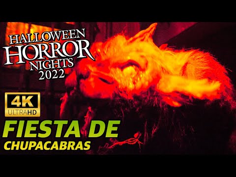 Fiesta de Chupacabras at Halloween Horror Nights 2022 - 4k Walkthrough