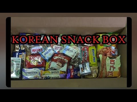 Korean Snackbox Unboxing W/ My Cousin