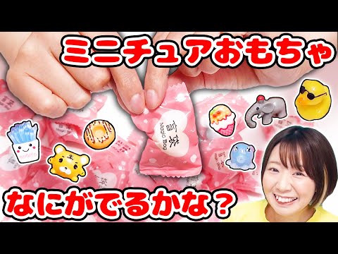 【大量】超ミニチュアなサプライズ!?w あめ🍬みたいなサプライズトイの中身が面白かったw