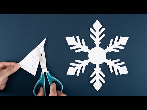 Easy Paper Snowflakes #79 - How to make Snowflakes out of paper - Winter Decor