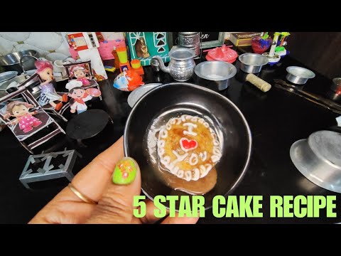 Miniature 5star Chocolate Recipe|5star Chocolate Lava Cake Recipe|#minicoocking #5star #minifood ,