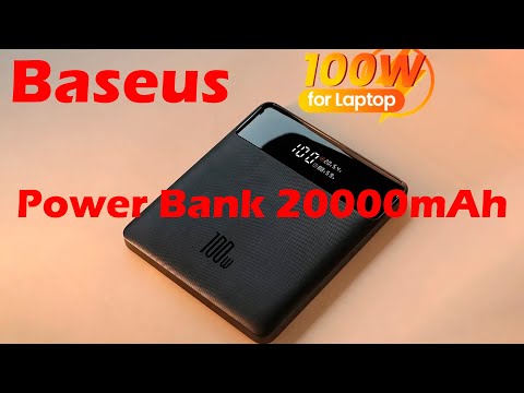 Baseus 100W Power Bank 20000mAh Type C PD Fast Charging Powerbank Portable External Battery Charger