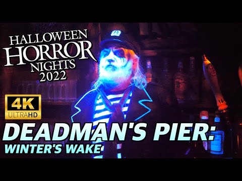 Dead Man’s Pier: Winter’s Wake at Halloween Horror Nights 2022 - 4k Walkthrough