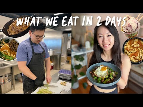 What We Eat in a Day x2 | realistic, homemade meals & eating out