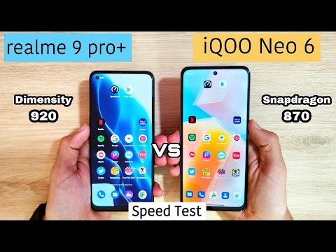 realme 9 pro plus vs iqoo neo 6 speed test and comparison | MTK Dimensity vs Snapdragon 🔥