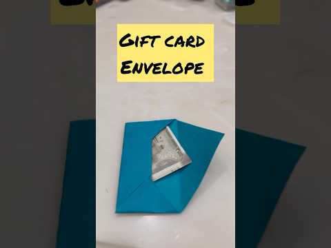 Gift Card Envelope #diy #happinessishandmade #Easy  #Simple#viralvideo