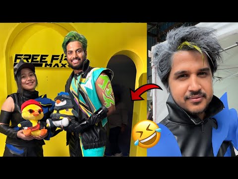 Team Amit Bhai Vs Team Nayan Real Life Playing Free Fire Max Shoot Vlog BTS - Garena Free Fire Max