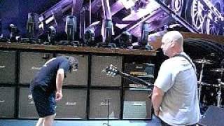 AC/DC Soundcheck Valle Hovin 2009 - On stage - and under. (part 2 of 2)