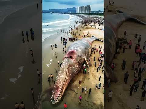 Whale fish rip in death #natureocean #animal