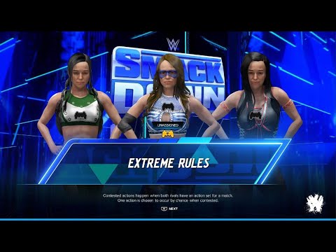 WWE 2K24: AWA Friday night smackdown: Savannah vs Isla vs Gabriella