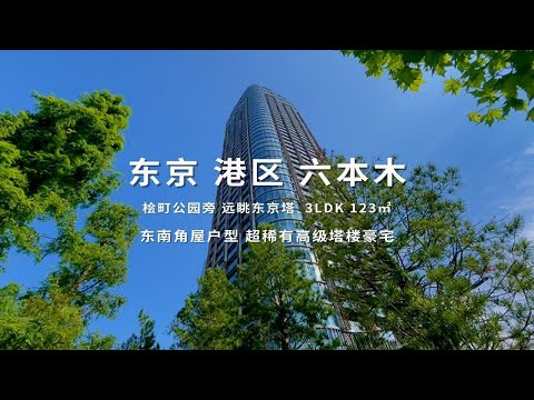 日本东京港区六本木桧町公园旁超稀有塔楼豪宅