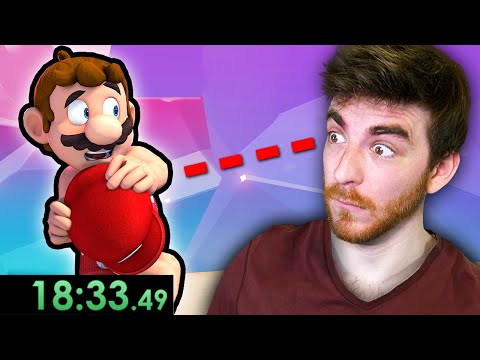 Mario Speedrun, but if I look at Mario's Nipples I reset the run