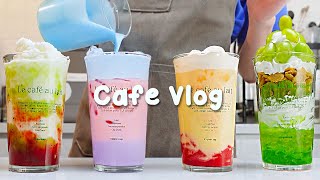 🍵편안한 주말/1시간 모아보기🍋1 hours/Cafe Vlog/ASMR/Tasty Coffee#603