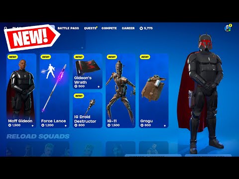 *NEW* FORTNITE STAR WARS SKINS UPDATE!! (New Item Shop August 12th)