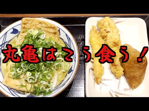 丸亀うどんはこうやって食べるの巻 #丸亀製麺 #うどん #うドーナッツ