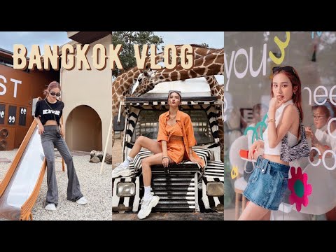 BANGKOK Vlog | 曼谷爆紅cafe探店、和長頸鹿約會🦒、母親節全家都哭了🤭 | Jestinna