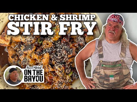 Chicken & Shrimp Stir Fry with Bruce Mitchell | Blackstone Griddles